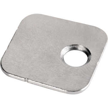 Quadratische Platte zum magnetischen Verschluss, Vernickelt, Stahl
