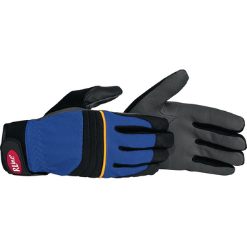 Montage-Handschuh Mec Blue Soft, schwarz/blau, Größe 9, 6 Paar