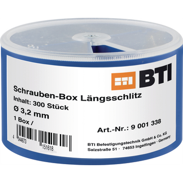 Schrauben-Box Längsschlitz