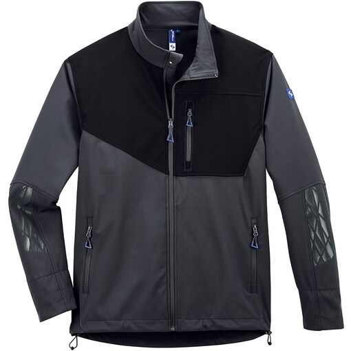 Softshelljacke Titan grau Vorderansicht Softshelljacke Titan grau Vorderansicht