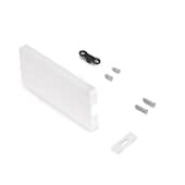 Emuca Slimwinch Abdeckungen und Zubehör Set, Kunststoff, Weiß