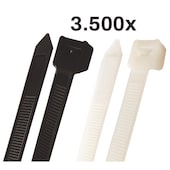 Kabelbinder-Set 3500 Stück schwarz & natur