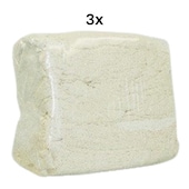 3er-Pack Textil Putztücher weiß