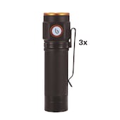 3er-Pack Taschenlampe Mini 2.000