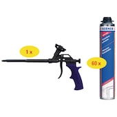 Paket Pistolenschaum Energy + PU-Schaumpistole PTFE