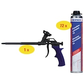Paket Pistolenschaum 1K 750 ml + PU-Schaumpistole PTFE