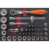 Hartschaumeinlage I socket 1/2