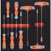 T-Steckschlüssel-Sortiment Außen-6-kant, in HS-Einlage 8tlg.