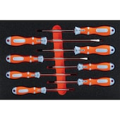 Schraubendreher-Sortiment 2K LS/PH/PZ, TOP in HS-Einlage 8tlg.