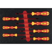 Schraubendreher-Sortiment 2K VDE LS/PH/PZ, in HS-Einlage 7tlg.