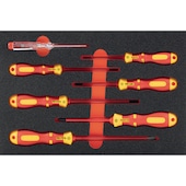 Schraubendreher-Sortiment 2K VDE LS/PH, für Elektriker 7tlg.