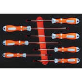 Schraubendreher-Sortiment 2K LS/PH/PZ, in HS-Einlage 7tlg.