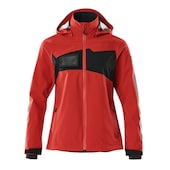 Hard Shell Jacke Damen ACCELERATE Verkehrsrot/Schwarz XS