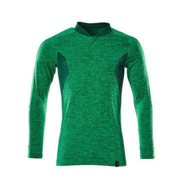 Polo-Shirt, Langarm ACCELERATE Grasgrün /Grün 2XL