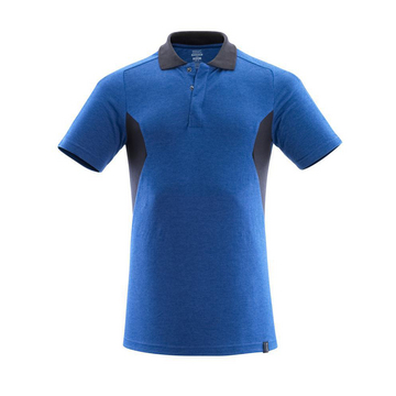 Polo-Shirt ACCELERATE Azurblau/Schwarzblau 3XL