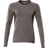 T-Shirt Damen, langarm ACCELERATE Anthrazit/Schwarz XS
