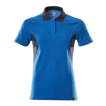 Polo-Shirt Damen ACCELERATE Azurblau/Schwarzblau L