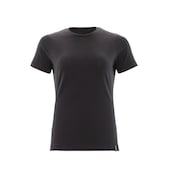 T-Shirt Damen CROSSOVER Vollschwarz XS