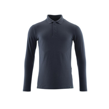 Polo-Shirt, Langarm CROSSOVER Schw.Blau M