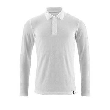 Polo-Shirt, Langarm CROSSOVER Weiß 5XL