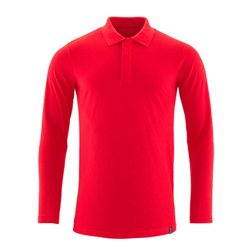 Polo-Shirt, Langarm CROSSOVER Rot L