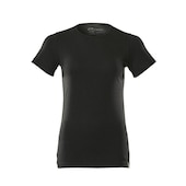 T-Shirt Damen CROSSOVER Vollschwarz XS