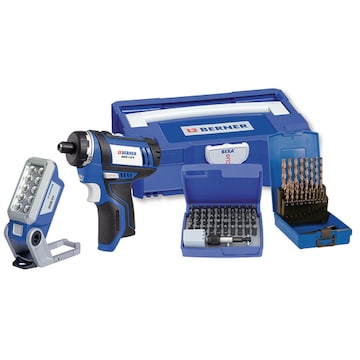 12V Akku-Schrauber BACS-1 & LED-Leuchte Bits und Bohrer im BC+