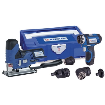 12V Akku-Bohrschrauber Wechselköpfe & Akku-Stichsäge BACJS, BERA® CLIC+