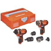 12V Akku-Schrauber BACS-1 & Bohrschrauber Wechselköpfe, im BERA® CLIC+