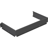 Emuca Siphonschutz für Untertischschubladen, 350mm, Weiß, Stahl