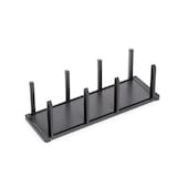 Emuca Orderbox vertikaler Tellerhalter, 159x468 mm, Grau anthrazit