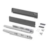 Emuca Vertex 3D Schublade 40 kg Höhe 93 mm, 350, Weiß, Stahl