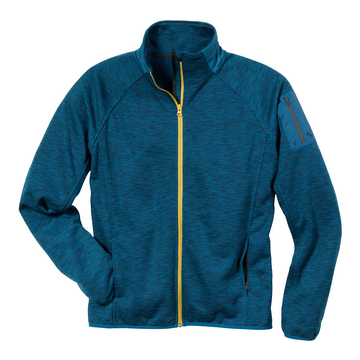 Sweatshirt-Jacke Active, blau-meliert, Gr. 2XL