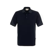 Polo-Shirt Mikralinar, schwarz/anthrazit, Gr. S