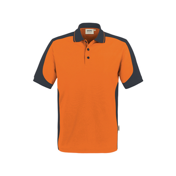 Polo-Shirt Mikralinar, orange/anthrazit, Gr. L