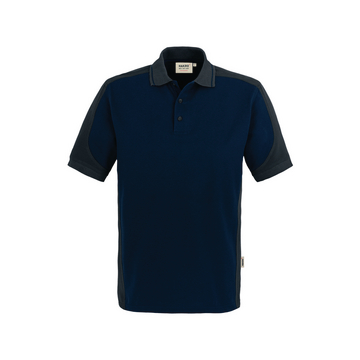 Polo-Shirt Mikralinar, dunkelblau/anthrazit, Gr. L