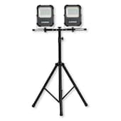 LED-Strahler 50 W (2x) + Stativ Premium mit T-Stange