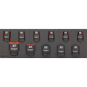 Hartschaumeinlage mit Kraftsteckschlüsselsatz, 1/2