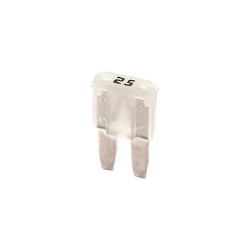Flachstecksicherung Micro II 25 Ampere transparent
