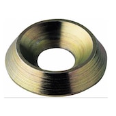 Rosette gelb verzinkt, 8mm