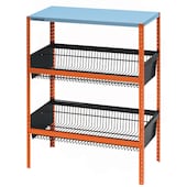 BERA® Gitterkorb-Modul 770 x H1000 mm - Oberteil, blau