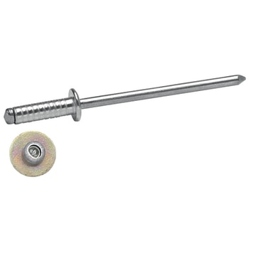 Gerillte Blindniete Flachkopf 3,2x10 Aluminium/Stahl