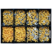 Berner Sortiment Isolierte Verbinder Gelb