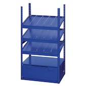Modul DIN-und Norm mit Bodenschublade Unterteil 1000x542,5x364 mm, blau
