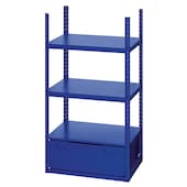 Modul Chemie mit Bodenschublade Unterteil 1000x542,5x364 mm, blau