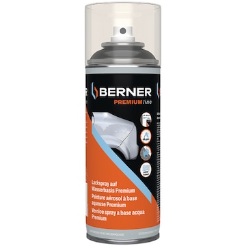 Lackspray auf Wasserbasis Premium, Tiefschwarz matt RAL 9005