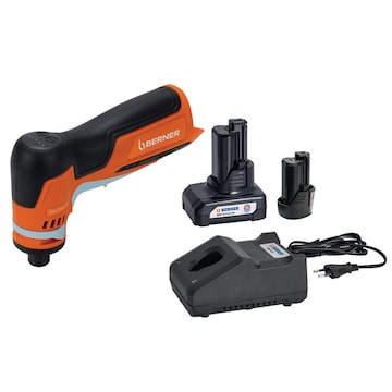 12 V Akku-Geradschleifer und Akku-Starterset 2,0 + 6,0 Ah