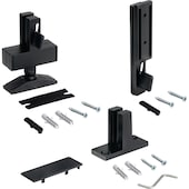 Beschlagset für die L-Montage schwarz