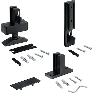 Beschlagset für die L-Montage schwarz