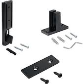 Beschlagset für die Wandontage steingrau